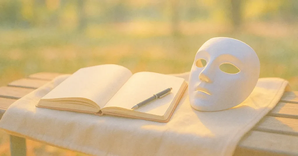 Wir dürfen leben, wir dürfen unsicher sein. Unsere Masken abzulegen ist nicht einfach aber befreiend - ich Lebe zum ersten Mal - und du?