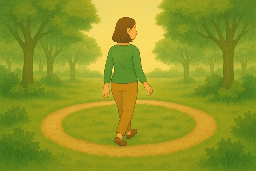 Bevor wir eine Änderung etablieren, drehen wir oft sogenannte "Ehrenrunden", indem wir die alten Muster wiederholen ohne es zu bemerken.